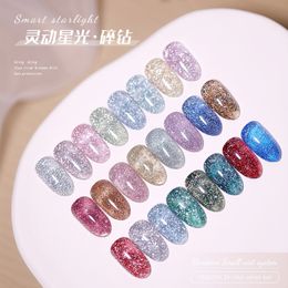 Nail Polish 24pcs Glitter UV Gel Sequins Kit Jelly Soak Off Cat Eye Varnish Wholesale 15ml Pastel Set 230802