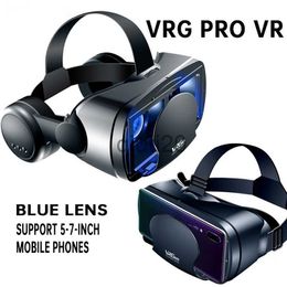 VR Glasses VRG PRO VR realidade virtual 3D Glasses Box Stereo Helmet Headset With Remote Control For IOS Android VR glasses smartphone x0801