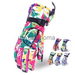Ski Gloves Ski Skiing Gloves Men Women Snow Mittens Waterproof Warm Gloves Antislip Snowboarding Motorcycle Gloves J230802