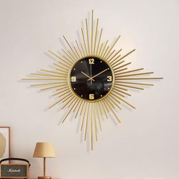 Wall Clocks Digital Large Electronic Clock Gold Bedroom Stylish Games Luxury Outdoor Kitchen Horloge Modern Home Decoration T50GZ