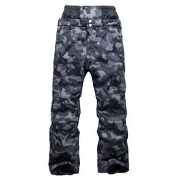 Other Sporting Goods Men 's Ski Pants Camouflage Highwaist Snowboard Adult Winter Outdoor Windproof Waterproof Warming Thicker Trouser 230801