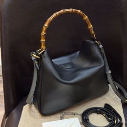 10A Mirror quality Digner Bamboo Handbag Diana Medium Shoulder Bag 30cm Genuine Leather Purse Crossbody Bags With Box G042