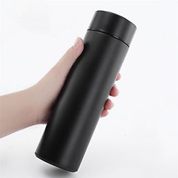 Intelligent Stainless Steel Water Bottles Temperature Display Vacuum Flasks Travel Car Soup Coffee Mug Tumbler Cup345S