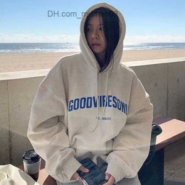 Men's Hoodies Sweatshirts 2022 Casual Hip Hop Oversized Pocket Men's Top Autumn Women's Retro Grey Street Hoodie Letter Printed Long Sleeve Sweater Z230802