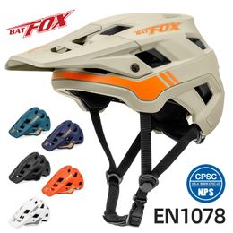 Cycling Helmets BATFOX Helmet cycling MTB Men women Bicycle capacete ciclismo Ultralight mountain road bike helmets casco 230801