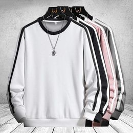 Herren Hoodies Herren Casual Rundkragen Pullover Frühling Herbst Männlich Lose Sportwear Sweatshirts Mann Solide Plus Size Oberbekleidung Tops