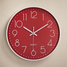 Wall Clocks Plastic Noiseless Hanging Clock Creative Fashion Living Room Stereo Digital Scale Wholesale 12-Inch 30cm