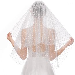 Bridal Veils Two Layers Wedding For Bride Short Lace Stars Veil With Comb Chic Headpieces Ready To Wear