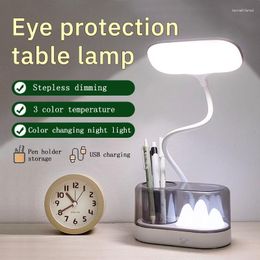 Table Lamps LED Iceberg Lamp ABS Material 3 Mode Color Temperature Stepless Dimmer Dual Switch