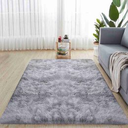 Carpets Soft Fluffy Area Rugs For Bedroom Shaggy Bedroom Carpet Living Room Plush Shag Furry Floor Rugs Non Slip Tie R230802