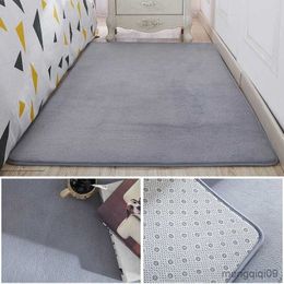 Carpets Nordic Carpet for Living Room Low Pile Rug Children Bed Room Fluffy Floor Carpets Window Bedside Home Decor Coral Fleece Carpet R230802