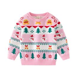 Pullover Jumping Metres 3 7T Arrival Christmas Boys Girls Sweaters For Autumn Winter Snowman Children s Sweatshirts Baby Clothes 230802