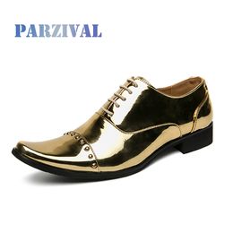 Dress Shoes PARZIVAL Summer Men Oxford Breathable Pointed Toe British Business Casual Moccasins Luxury Zapatos Hombre 230801