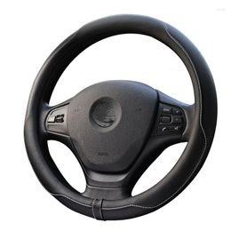 Steering Wheel Covers 38cm Micro Leather Cover For More 1 3 5 Series GT E48 F48 F83 F25 E90 X3 X4 X5 X6 Universal 15" Handle