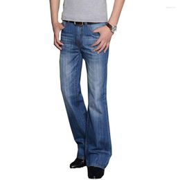 Men's Jeans For Men Mens Modis Big Flared Boot Cut Leg Loose Fit High Waist Male Designer Classic Denim Pants