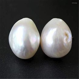 Dangle Earrings Fashion 12-13mm White Baroque Pearl 18k Ear Stud Earbob Wedding Luxury Party Irregular Gift Cultured Accessories