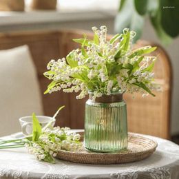 Decorative Flowers Home Decorations Simulation Bell Orchid Tumbleweed Fake Bridal Hand Bouquet