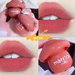 Lip Gloss 1Pc Cute Mushroom Shaped Matte Lipstick Long Lasting Waterproof Silky Muddy Lipgloss Sexy Makeup Tint Cosmetics