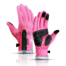 Ski Gloves Winter Gloves Women Men Windproof Waterproof Warm Thermal Fleece Cold Ski Snow Gloves Antislip Outdoor Sports Riding Gloves J230802