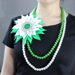 Choker Party Decorate Years EST 1946 White Green Black Women Group Soror The Links Incorporated Necklaces Jewelry