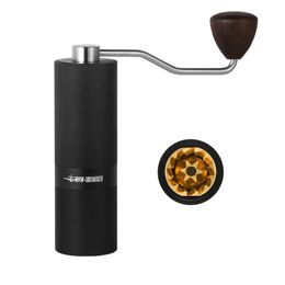 Manual Coffee Grinders MHW-3BOMBER Manual Coffee Grinder with 24 Adjustable Settings Espresso Maker Stainless Steel 420 Burr Home Camping Accessories 230802