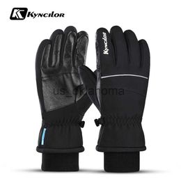 Ski Gloves Winter Warm Mountain Snowboard Gloves Men Women Cold Snow Skiing Mittens Waterproof Snowmobile Handschoemen Black M L XL J230802