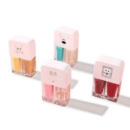 Nail Polish 2 In 1 Gel Quick Dry Normal Without Lamp Glitter Sequins UV Varnish Matte Waterproof Nobake 230802