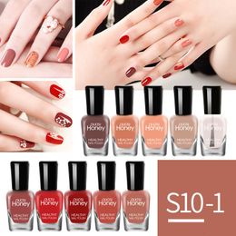 Nail Polish Set of Quick Drying Non Baking Peelable Water Based Beginner 5ml 10 Bottles Art Lacquer Gels 230802