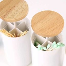 2pcs Toothpick Holders Wooden Portable Toothpick Holder Kitchen Accessories Creative Push-type Restaurant Home Storage Box Cotton Swab Boxes