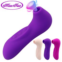 Vibrators Powerful Clit Sucker Vibrator Tongue Vibrating Nipple Sucking Blowjob Clitoris Stimulator Etotic Sex Toys for Women Masturbator 230801