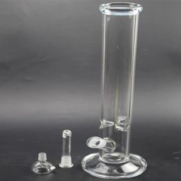 18 Inch Clear glass bong straight tube oil dab rigs 18mm joint with bowl and downstem hookahs