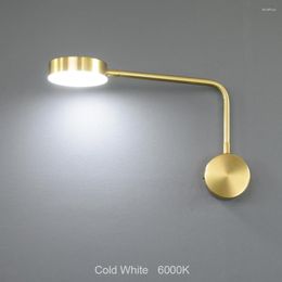 Wall Lamp Simplicity Light LED Bronze Adjustable Lights 9W With Switch For Bedroom/Bedside /Aisle/Readroom Indoor Sconce