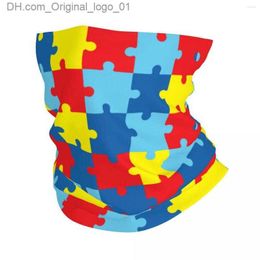 Fashion Face Masks Neck Gaiter Scarves Rainbow Puzzle Geometric Colourful Bandana Neck Gaiter Balaclavas Face Mask Scarf Multifunctional Z230803