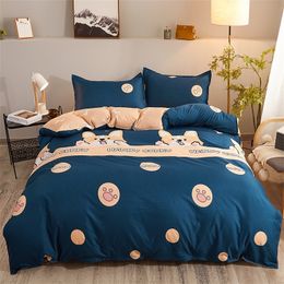 Bedding sets YanYangTian Textile Plaid set 4 piece sabanas Bed Sheet pillowcase quilt duvet cover king queen size 3pcs 4pcs 230801