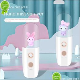Other Home Garden Cartoon Water Replenisher Humidifier Beauty Handheld Moisturising Face Steamer Mini Charging Spray Drop Delivery Dhtth