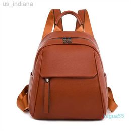 School Bags Women Men Backpack Style Leather Fashion Casual Bags Small Girl Schoolbag Business Laptop Z230802