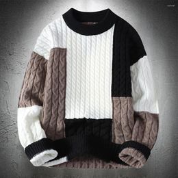 Men's Sweaters Crewneck Men Chunky Knitted Autumn Winter Casual Clothes Outwear Warm Tops Sweatshirt