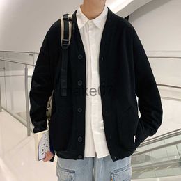 Men's Sweaters 2022 New Fashion Cardigan Men's Knit Winter Coats Business Casual Jackets Male Tops Man Coat Size M5Xl Knitwear 2 Colors J230802