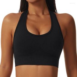 Yoga Outfit Sports Bras Women Cross Strap Thin Push Up Crop Top Brassiere Fitness Gym Breathable Beauty Back 2023