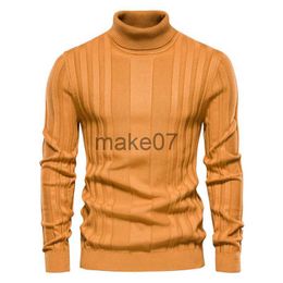 Men's Sweaters Men Turtlenecks Sweaters Knitwear Pullovers Solid Color Long Sleeved Striped Sweater Male Casual Daily Multicolor Sweaters SXXL J230802