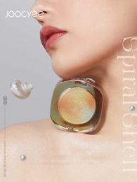 Body Glitter Joocyee Highlighter Palette Floating Spiral Shell Green Jelly Potatoes Texture Waterproof Champagne Cosmetic Face Makeup 230801