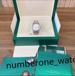 Waterproof montre de luxe mens watches 116233 41mm classic sapphire automatic mechanical white dial jubilee steel bracelet with box paper