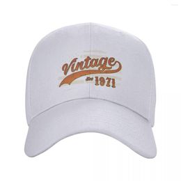 Ball Caps Custom Vintage Est 1971 USA Flag Baseball Cap Hip Hop Men Women's Adjustable Trucker Hat Spring