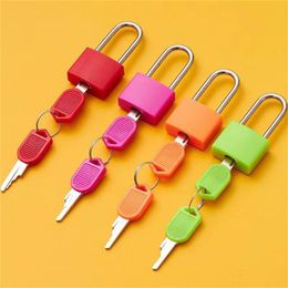 30x23mm Small Mini Strong Metal Padlock Travel Suitcase Diary Book Lock With 2 Keys Security Luggage Padlock Decoration 8 Colours JL1752