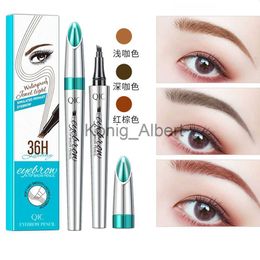 Eyebrow Enhancers 3D Microblading Eyebrow Pen Waterproof Fork Tip Eyebrow Tattoo Pencil Long Lasting Professional Fine Sketch Liquid Eye Brow Pen x0801