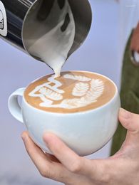 Cups Saucers TIMEMORE Uranus Latte Coffee Cup Simple Round