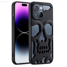 Cell Phone Cases Cool Hollow Skull Anime Soft Case for IPhone 14 13 12 11 Pro Max Plus 14Pro 13Promax IPhone11 Skeleton Deisgn Shockproof Cover L230731