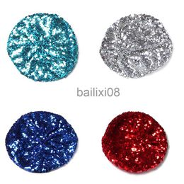 Stingy Brim Hats Stretch Shining Sequins Berets Women Autumn Spring Summer Hats Mix Color Party Show Advertising Caps J230802