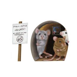 Wall Stickers Realistic Mouse Hole For Corner Stairs Funny Cute Home Decorative Decals Wholesale Drop Delivery Garden Dhjlq