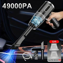 Vacuums Wireless Portable Car Vacuum Cleaner Cordless Handheld Auto Dual Use Mini Household Appliance 230802